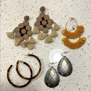 Earrings - 4 pairs!